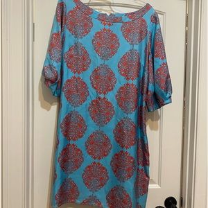 Lily Pulitzer dress. 14 Turquoise and red.